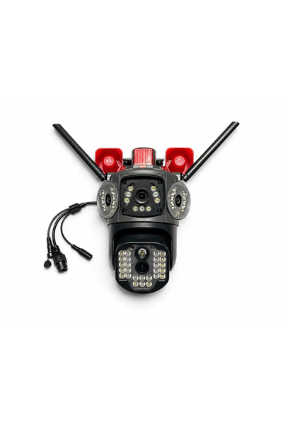 O.M.D PTZ 6 MP Surveillance Camera with Alarm and Integrated Siren, KD-16