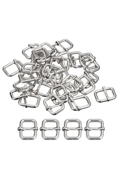 sourcingmap Catarame glisante, pachet de 30 catarame metalice cu știft rulant...