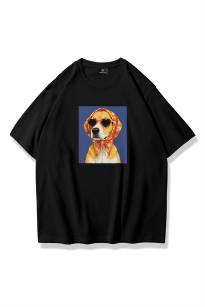 Trendiz Unisex Μπλουζάκι Madame Woof Μαύρο