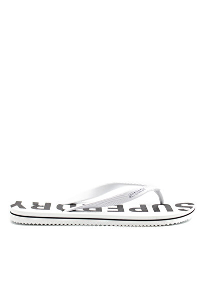 SUPERDRY Ανδρικές Essential Σαγιονάρες Λευκές MF310186A-01C