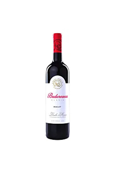 Budureasca Vin roșu semisec, Clasic Merlot, 0,75 L