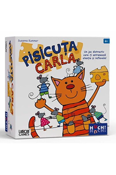 HUCH Carla the Kitty, party game for children, 4+ years old, Romanian edition