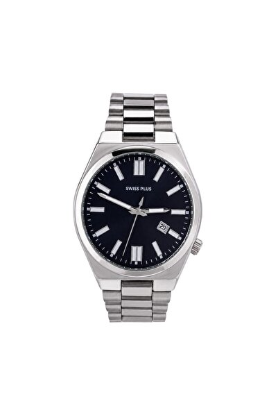 SwissPlus Men's wristwatch - essential collection - model-1 st3533ags black/s...