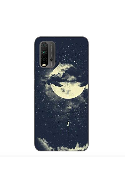 OEM Case compatible with Xiaomi Redmi 9T Silicon Gel Tpu Model Moon Climbing