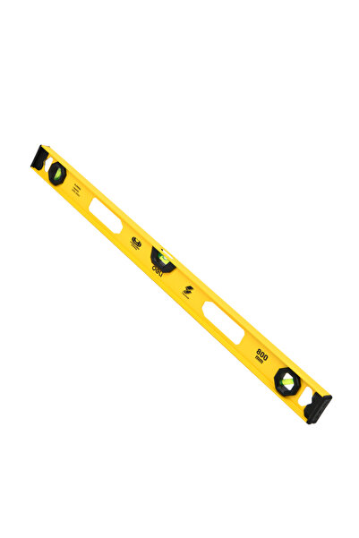 Deli Riglă metalică 80 cm, 3 muchii, precizie 1mm, galbenă