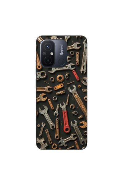 OEM Θήκη συμβατή με Xiaomi Redmi 12C από σιλικόνη gel TPU με σχέδιο μηχανικών...