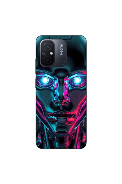 OEM Case compatible with Xiaomi Redmi 12C Silicone Gel Tpu Model Chrome Humanoid