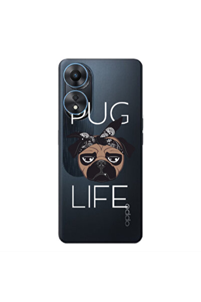 Other Oppo A 98 Pug Life Transparent Silicone TPU Θήκη