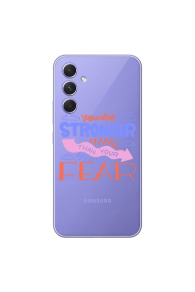 Other Samsung A56 You are Stronger Transparent Silicone TPU Θήκη