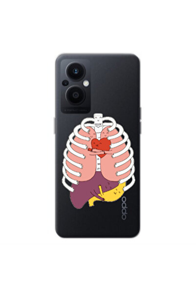Other Oppo Reno 7 Lite Anatomy Transparent Silicone TPU Θήκη