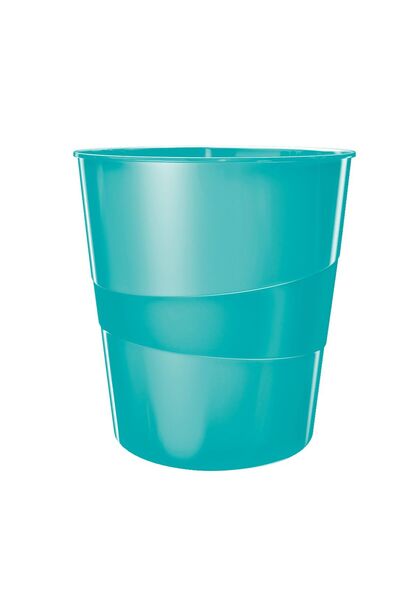 Leitz Desk Bin 15L Turquoise Metallic WOW