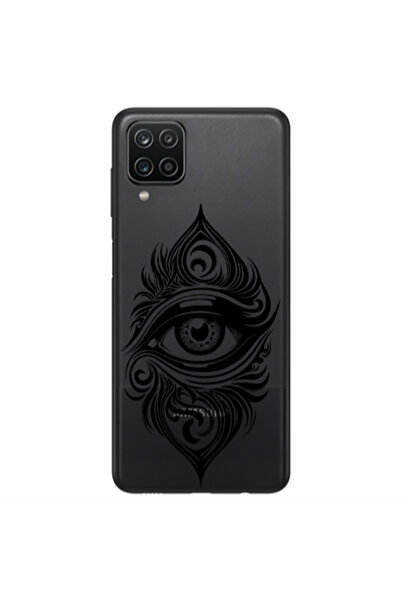 Other Samsung A12 Eye patterned drawing Transparent Silicone TPU Θήκη