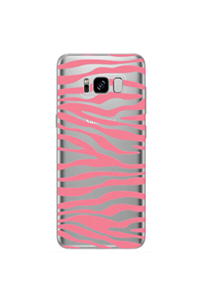 Other Samsung S8 Plus Pink Zebra Transparent Silicone TPU Θήκη