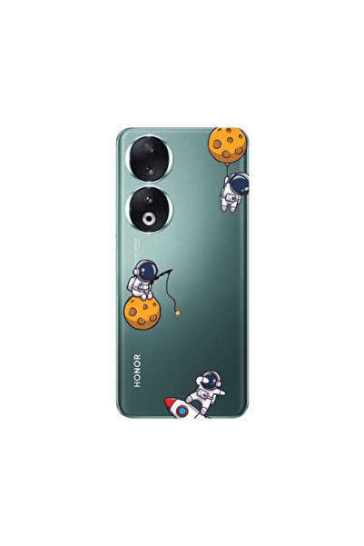 Other Honor 90 5G Cute astronauts Transparent Silicone TPU Θήκη
