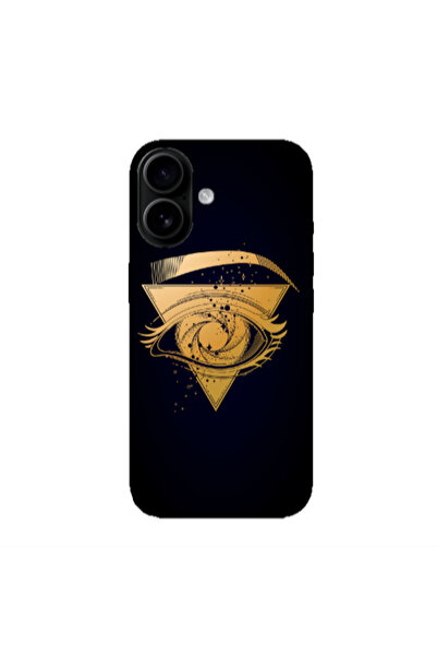 Other Apple Iphone 16 plus Triangular gold eye Transparent Silicone TPU Θήκη