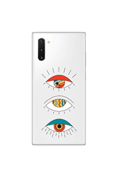 Other Samsung Note 10 Plus 3 different eyes Transparent Silicone TPU Θήκη