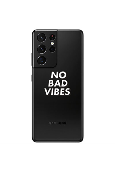 Other Samsung S21 Ultra No bad vibes Transparent Silicone TPU Θήκη
