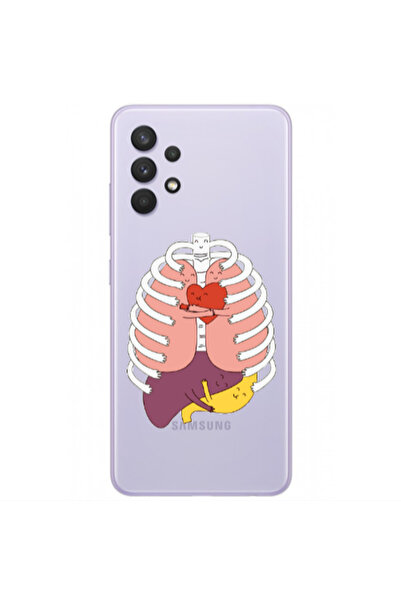 Other Samsung A32 4G Anatomy Transparent Silicone TPU Θήκη