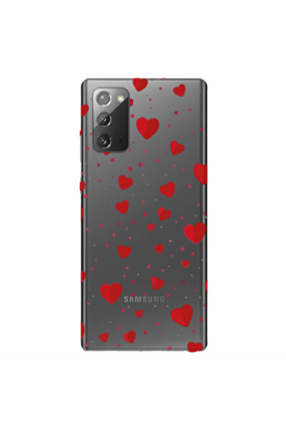Other Samsung Note 20 Dot hearts Transparent Silicone TPU Θήκη