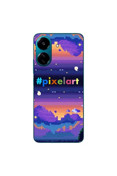 OEM Husa compatibila cu Xiaomi Redmi 13C 4G Silicon Gel Tpu Model Pixel Art P...