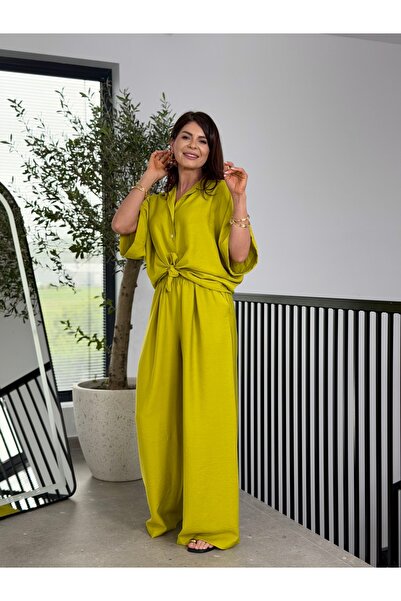 RAMONA BADESCU EXCLUSIVE Γυναικείο Σετ Δύο Τεμαχίων, Φαρδύ Πουκάμισο και Φαρδ...