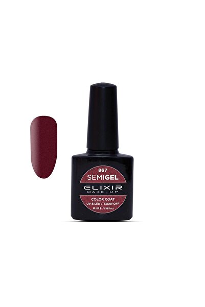 Elixir SEMI GEL (ΗΜΙΜΟΝΙΜΟ ΒΕΡΝΙΚΙ) - 867 (METALLIC ROSEWOOD) 8ML