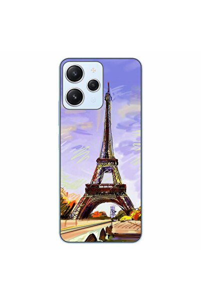 OEM Husa compatibila cu Xiaomi Redmi 12 4G Silicon Gel Tpu Model Desen Turnul...