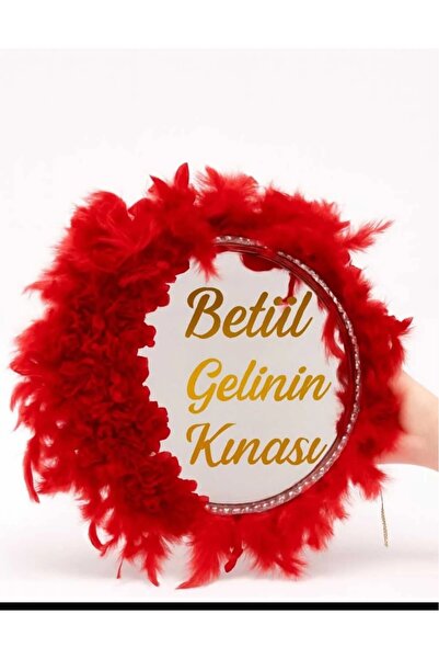 Evsay Kişiye Özel Kına Gelin Tefi Deri Tef Vurmalı Çalgı Def Kına Defi Otrişl...
