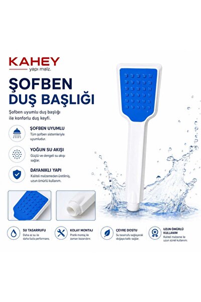 KAHEY Duş Başlığı Elektrikli Şofben Duş Başlığı İhlas Ve Diğer Markalara Uyum...
