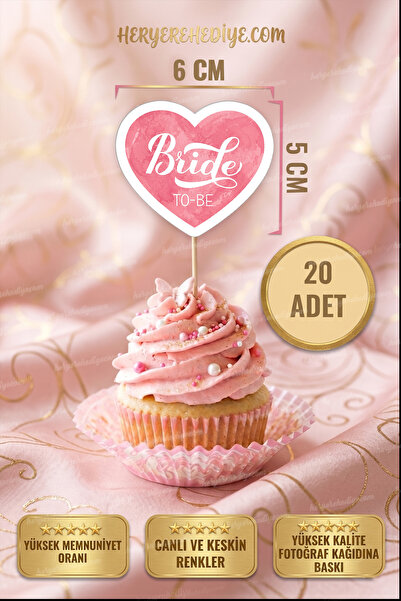 heryerehediye Bekarlığa Veda Partisi, Bride Yazılı Cupcake Kürdan Süsü Kalın ...