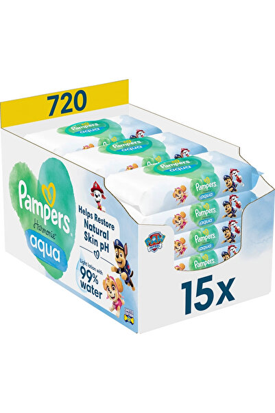 Pampers Pachet Promo: Servetele Umede Harmonie Aqua - Patrula Catelusilor Edi...