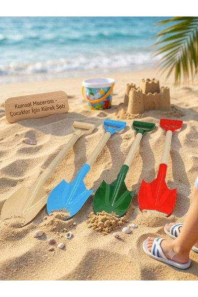 shop&joy Beach and Sand Play Shovel 50 cm - Durable Children's Beach Toy