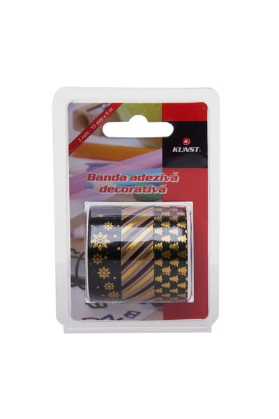 Kunst SET BENZI ADEZIVE DECORATIVA GLAMOUR, 3 BUC