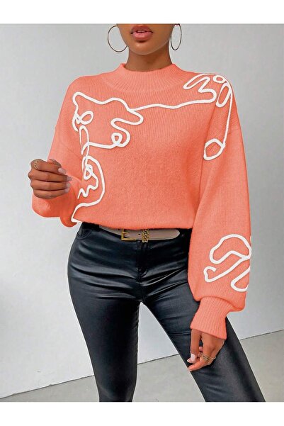 Iuliashop Sarah Knitted Sweater Orange - XS