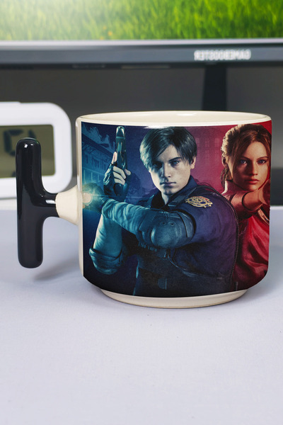 ZipZap Resident Evil Printed Ceramic Luxury Mug (1 Piece) T-Shaped Special Bl...