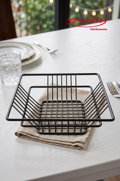 EVREN MUTFAK Kare Hamburger Sepeti Sepeti 20x20 Cm, Horeca Patates Kızartma E...