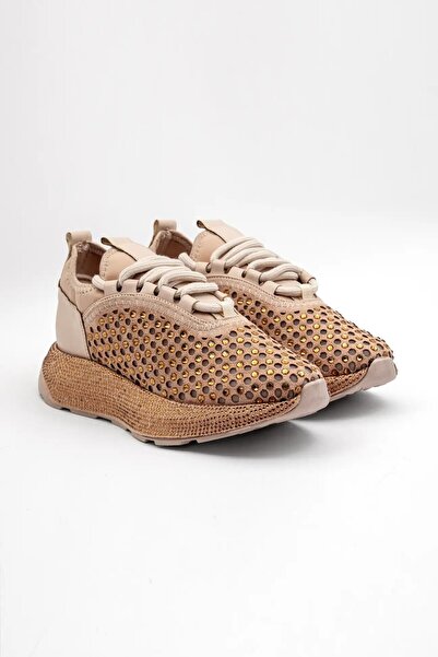 kajal ayakkabı Ljn 01126 Stoned Lace-Up Sports Shoes