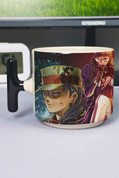 ZipZap Black Lagoon Anime Printed Ceramic Luxury Mug (1 Piece) T-Shaped Speci...