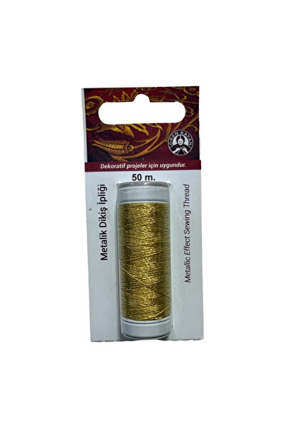 Ören Bayan Metallic Sewing Thread 50 m - Gold