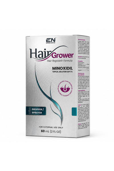 Empower Nutrition محلول مينوكسيديل 5% لنمو الشعر مع قطارة ورذاذ، 60 مل