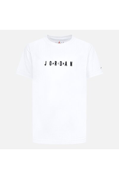 JORDAN Dečija Mj Wordmark Emb Crew unisex bela majica za decu - 95D634-001