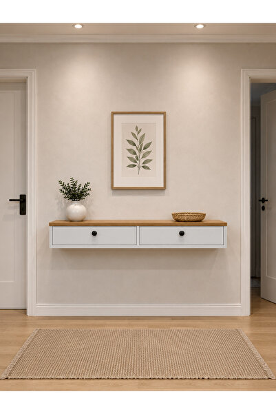Fuvela Home Atlas Kapaklı Duvar Konsolu – 100 cm Çok Amaçlı Saklama Dolabı ve...
