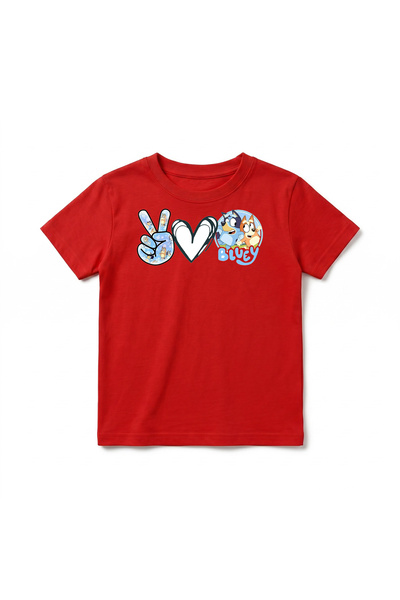 URBANTRENDSTORE Bluey Printed Premium Crew Neck Cotton Short Sleeve Kids and ...