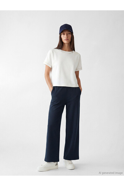 LC Waikiki Nevavm Soft Touch Women's Sweatpants with Elastic Waist and Contra...