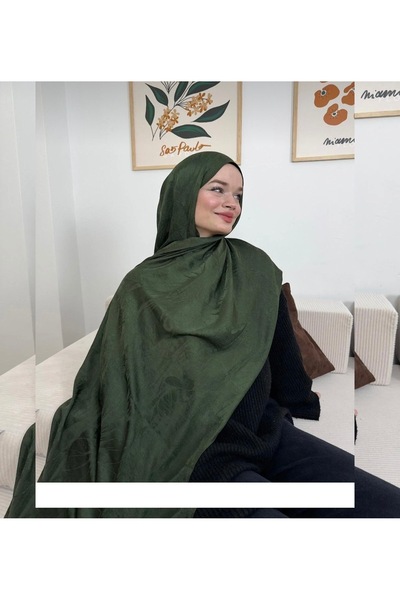 By Aheli Moodiva Kendinden Desenli %100 Pamuk Ayrobin Jakar Şal
