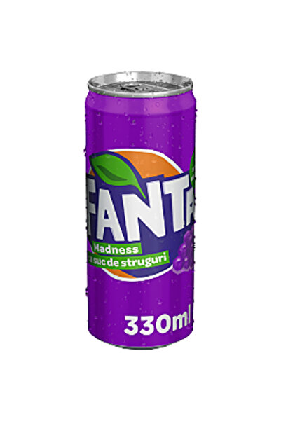 Fanta Madness carbonated drink with grape flavor, 0.33 L