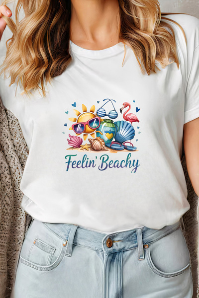 Sarah's Boutique Women's T-shirt – 100% cotton – Feelin Beachy