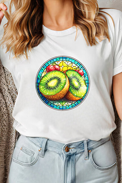 Sarah's Boutique Women's T-shirt – 100% cotton – Stained Kiwi