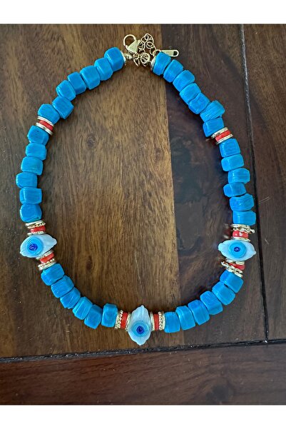 Mua Bijoux CAM BONCUK BODRUM KOLYESİ MAVİ