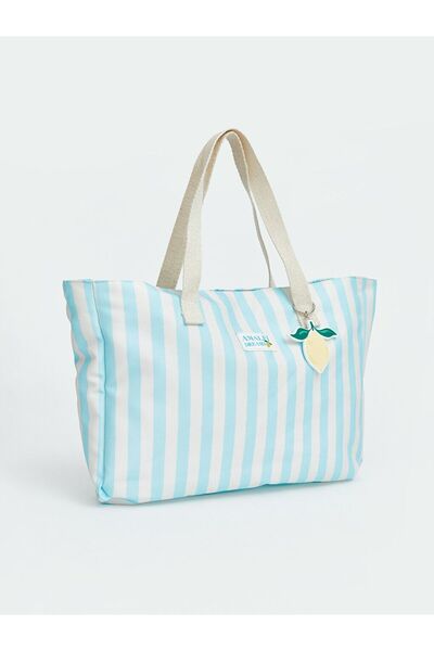 LC Waikiki LCW ACCESSORIES Limon Baskılı Kız Çocuk Plaj Çantası